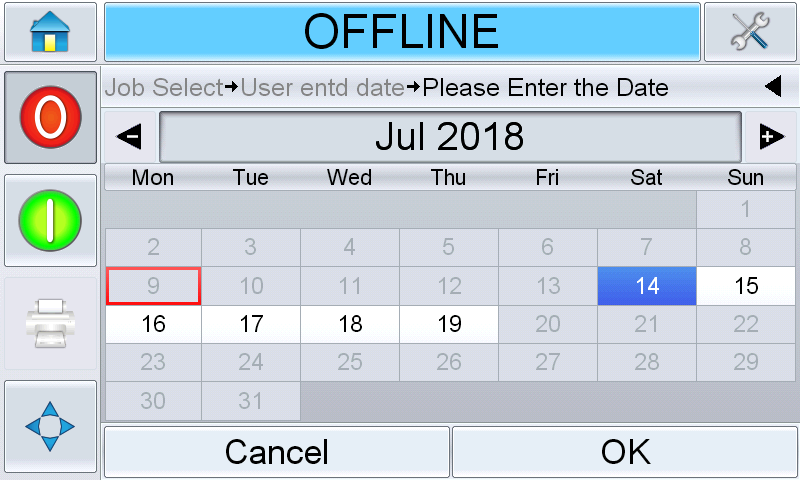 User-Entered Date