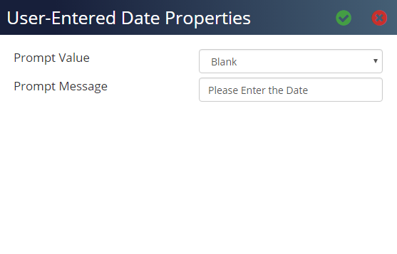 User-Entered Date