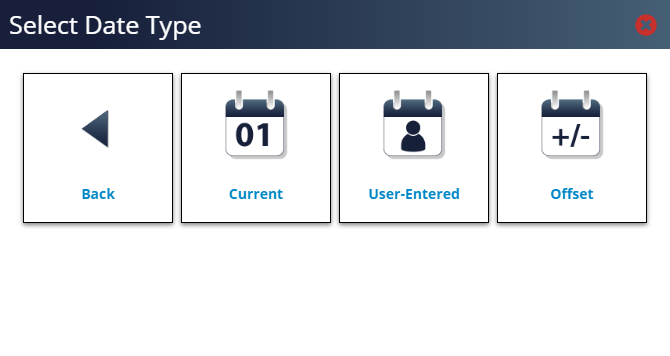 User-Entered Date
